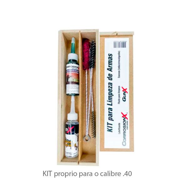 Kit De Limpeza P/ Armas Calibre .40 Corrosion X