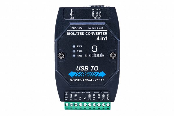 Conversor USB para RS485 RS422 RS232 TTTL Isolado Ecd-1004