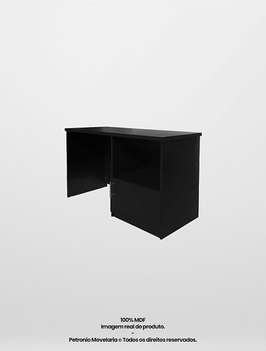 Aparador Para Frigobar Preto Com Porta Pequena