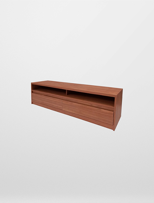 Rack Amadeirado 2 Gavetas
