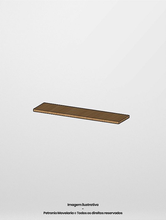 PRATELEIRA FREIJÓ PINO INVISÍVEL 120 X 20 X 3 30MM