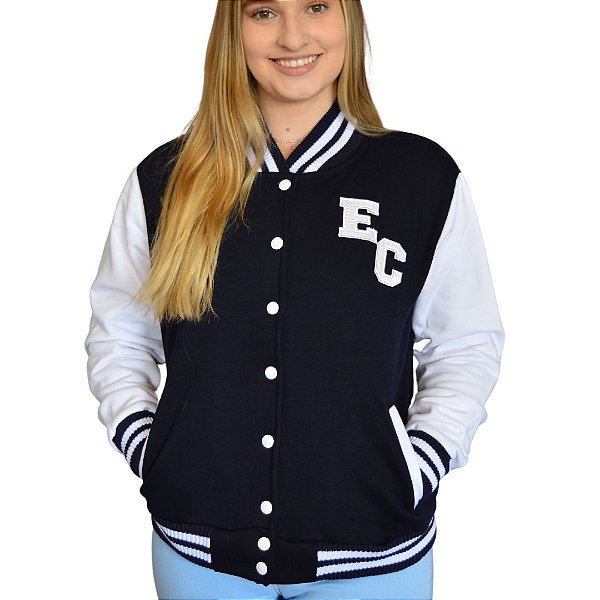 JAQUETA COLLEGE ENGENHARIA CIVIL MARINHO FEMININA