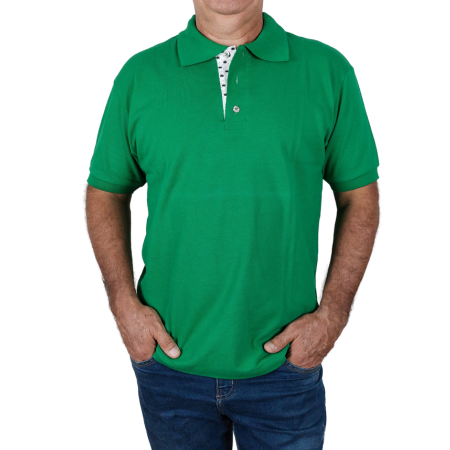 Polo masculina verde bandeira