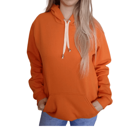 Moletom Canguru Feminino Laranja