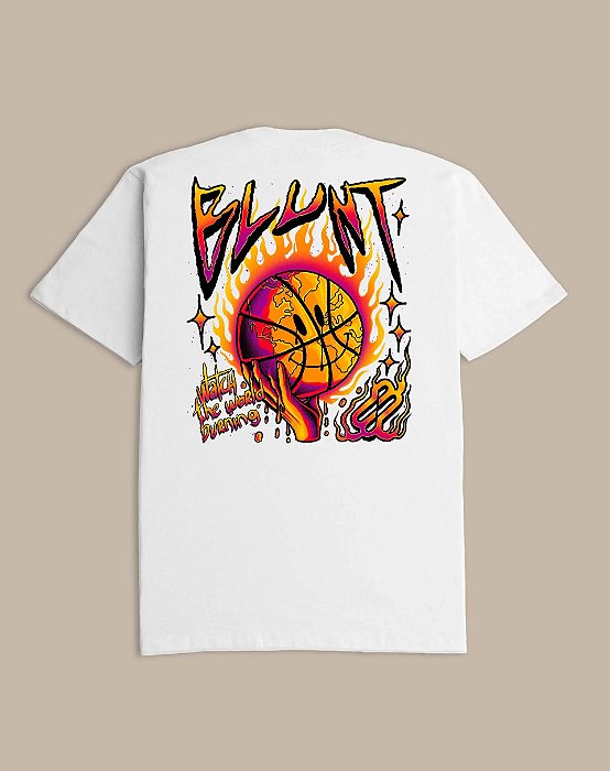 CAMISETA BLUNT BASICA SMILEY BRANCO