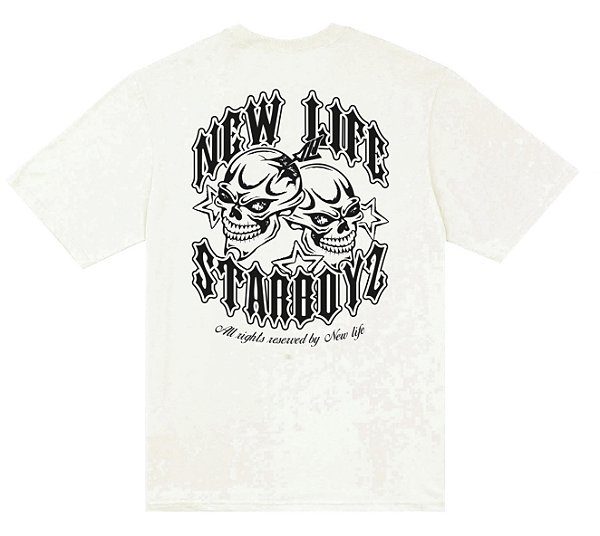 CAMISETA NEW LIFE STAR BOYS OFF WHITE