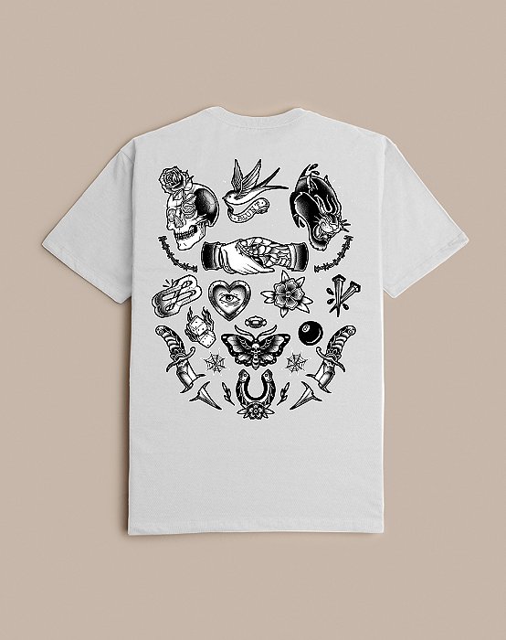 CAMISETA BLUNT PREMIUM PATCHWORK BRANCO