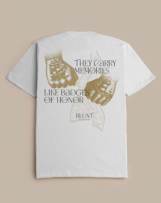 CAMISETA BLUNT OVERSIZED MEMORIES BRANCO