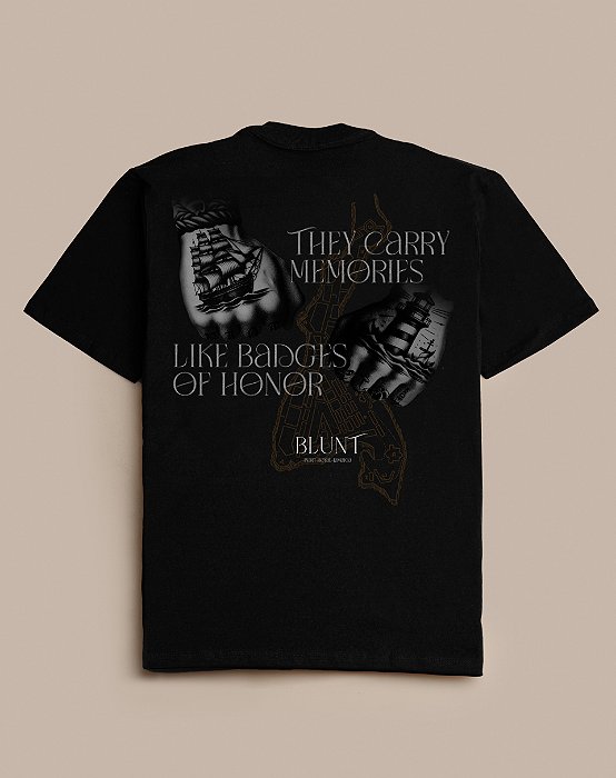 CAMISETA BLUNT OVERSIZED MEMORIES PRETO