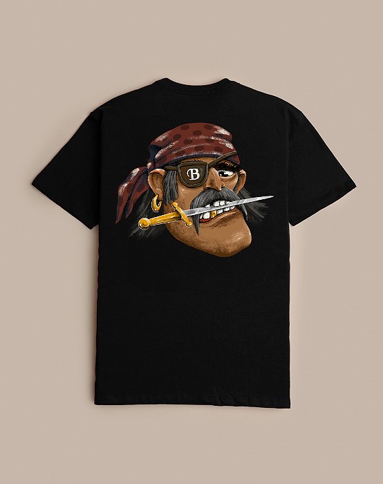 CAMISETA BLUNT PREMIUM PIRATE PRETO