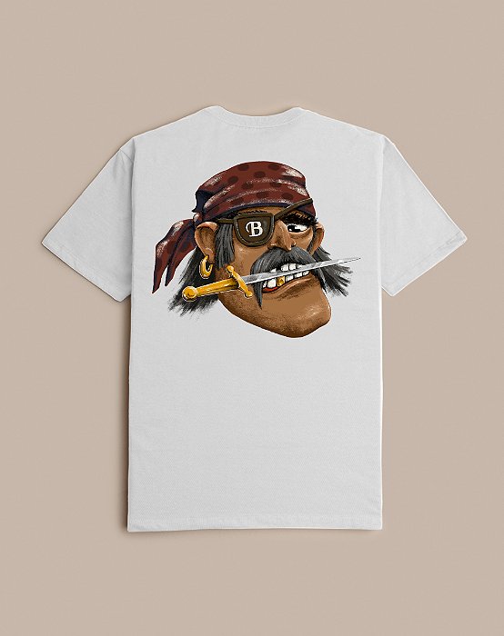 CAMISETA BLUNT PREMIUM PIRATE BRANCO