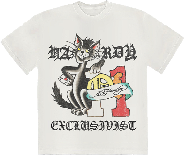 CAMISETA EXCLUSIVIIST 1OF1 ED HARDY ACE OF SPADES BRANCO