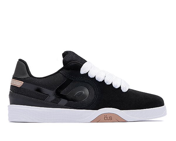 TENIS ÖUS IMIGRANTE SERIE X PRETO BRANCO CREME ESSENCIAL