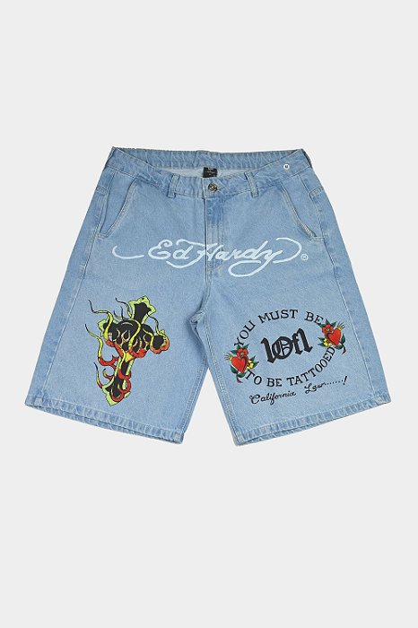 BERMUDA EXCLUSIVIST 1OF1 X ED HARDY N1RVANA LIGHT BLUE