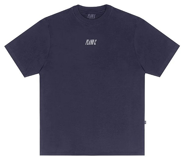 CAMISETA PLANO C LOGO DROP 2 NAVY