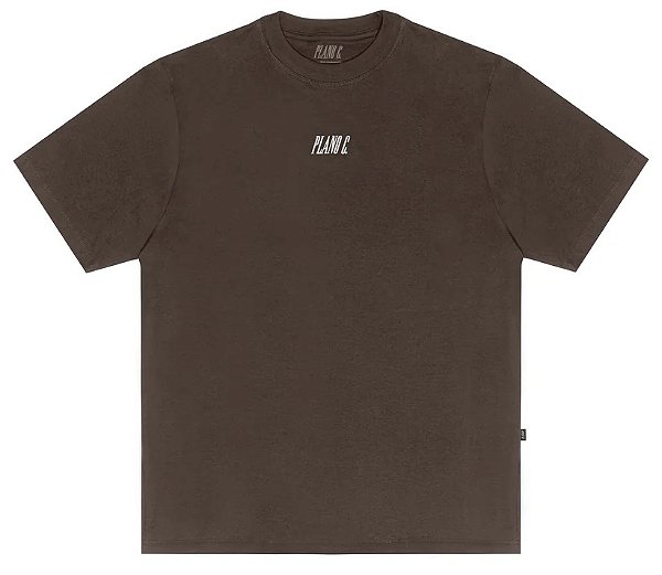 CAMISETA PLANO C LOGO DROP 2 BROWN