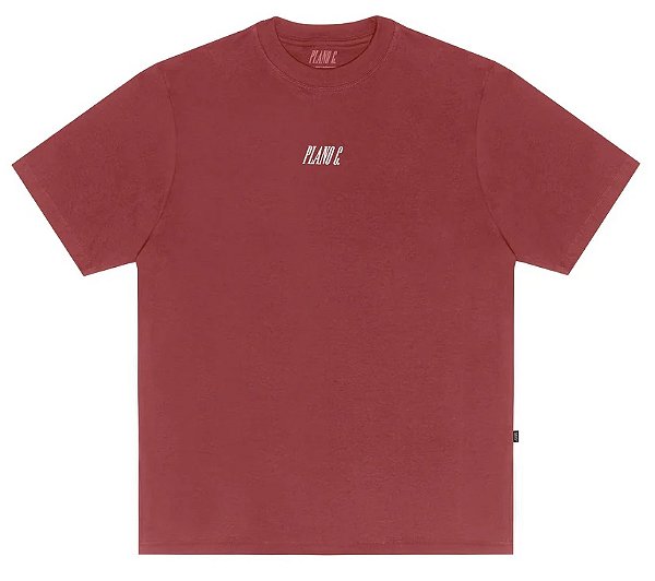 CAMISETA PLANO C LOGO DROP 2 BARN RED