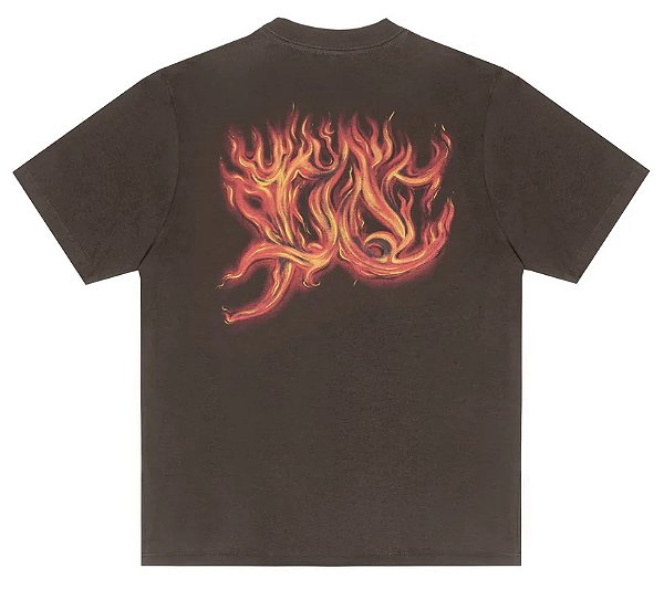 CAMISETA PLANO C FLAMES DROP 2 BROWN