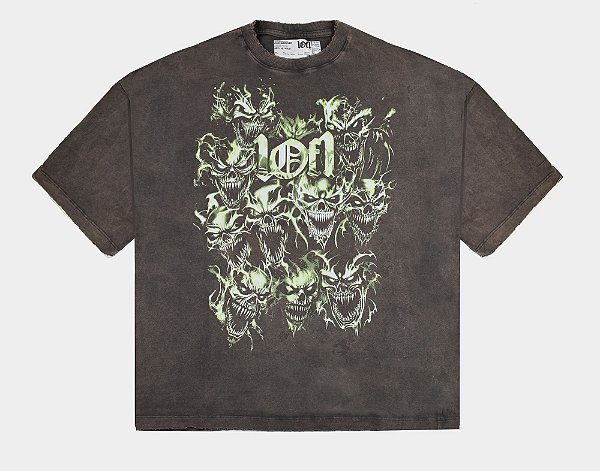 CAMISETA EXCLUSIVIIST 1OF1 BACK FROM THE REALM GREY GREEN