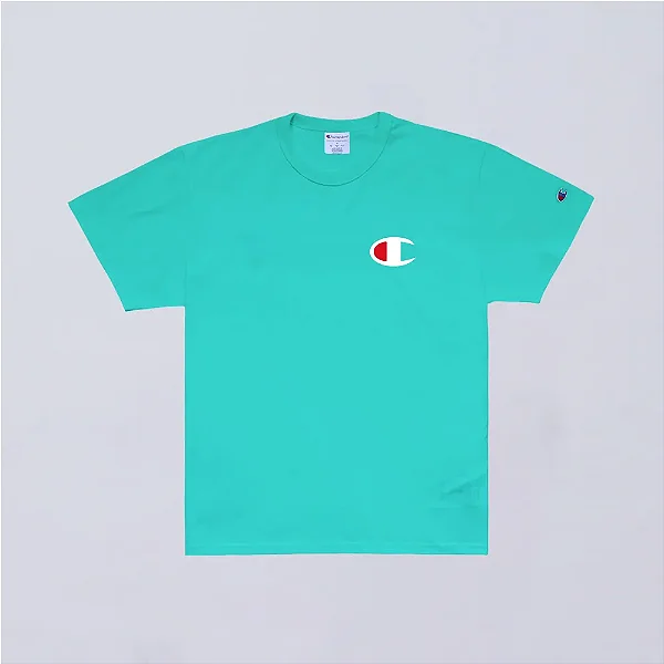 CAMISETA CHAMPION C LOGO INK GREEN REEF