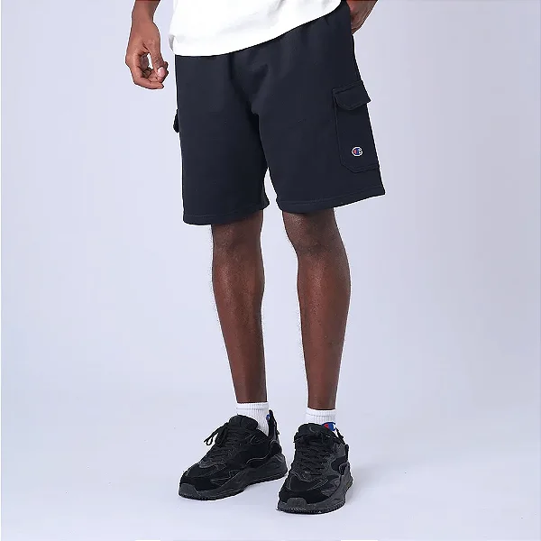 BERMUDA CHAMPION MOLETOM CPATCH BLACK