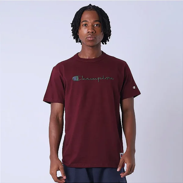 CAMISETA CHAMPION HERITAGE SCRIPT 30 COLORS MAROON