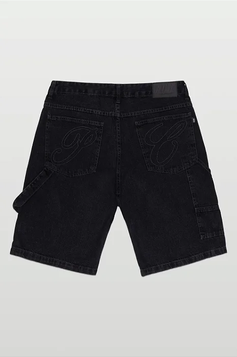 BERMUDA PLANO C DENIM CARPENTER WASHED BLACK