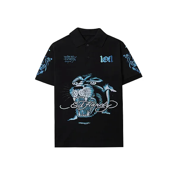 CAMISETA POLO 1OF1 ED HARDY FEARLESS PANTHER