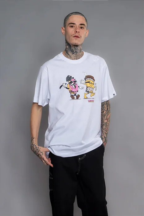 CAMISETA VEXTOR COFFEE AND DONUTS BRANCO