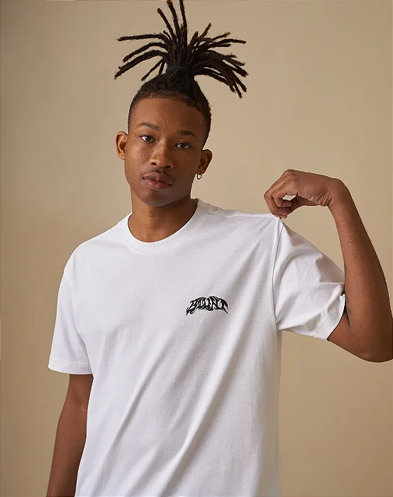 CAMISETA BLUNT BASICA TYPE BRANCO