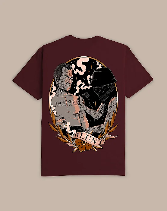 CAMISETA BLUNT AMORE PURO VINHO