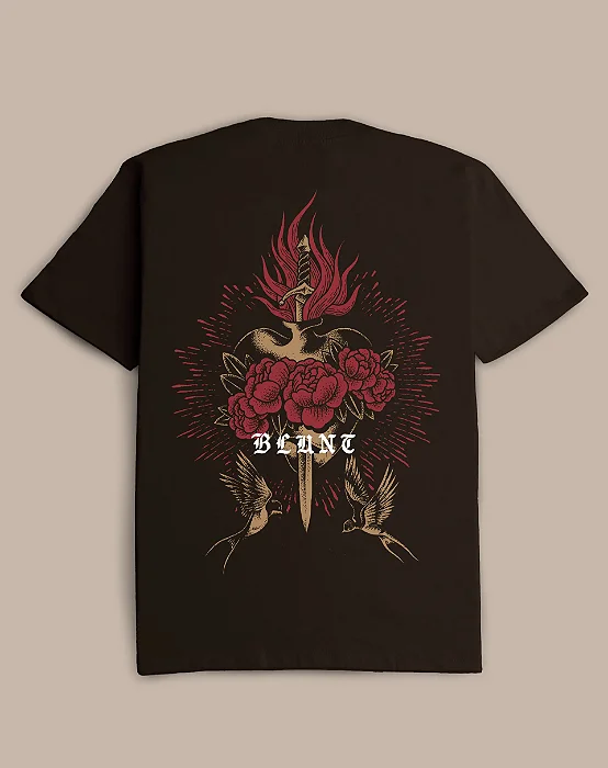 CAMISETA BLUNT OVERSIZED BLESSED MARROM