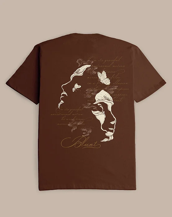 CAMISETA BLUNT OVERSIZED PAREIDOLIA MARROM