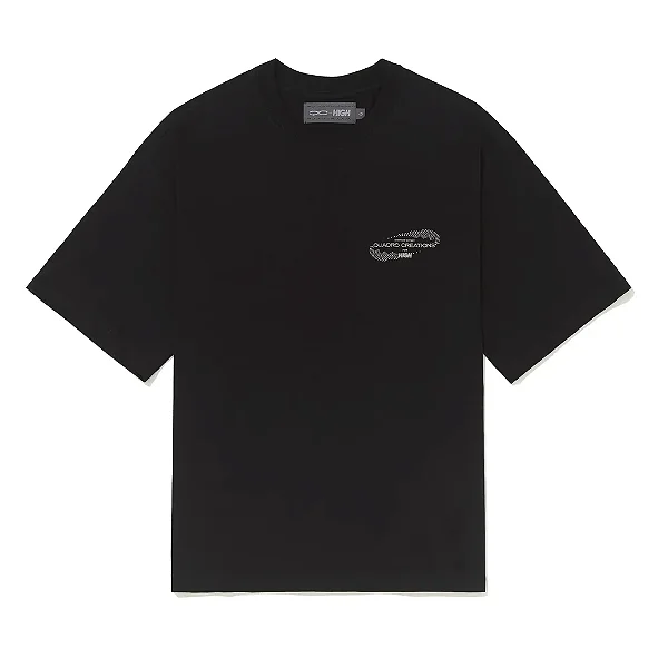 CAMISETA BOXY HIGH TEE QC FOR HIGH BLACK