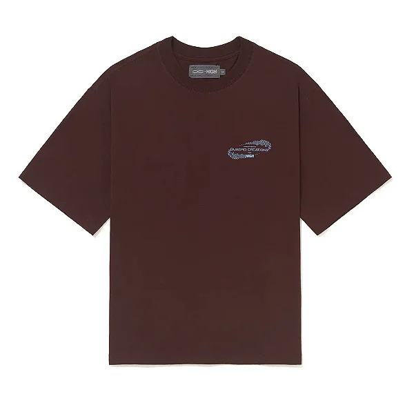 CAMISETA BOXY HIGH TEE QC FOR HIGH BROWN