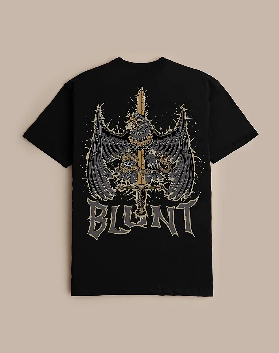 CAMISETA BLUNT BASICA CRUCIBLE PRETO