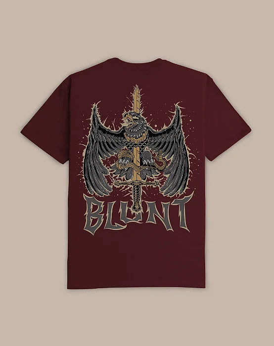 CAMISETA BLUNT BASICA CRUCIBLE VINHO