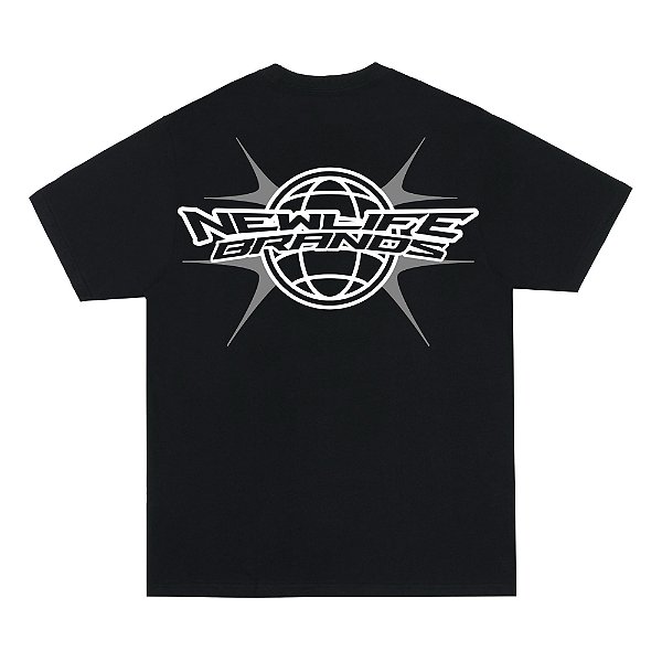 CAMISETA NEW LIFE GLOBAL PRETO