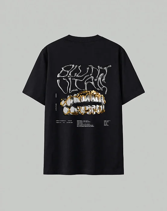 CAMISETA BLUNT PLUS SIZE GRILLZ PRETO