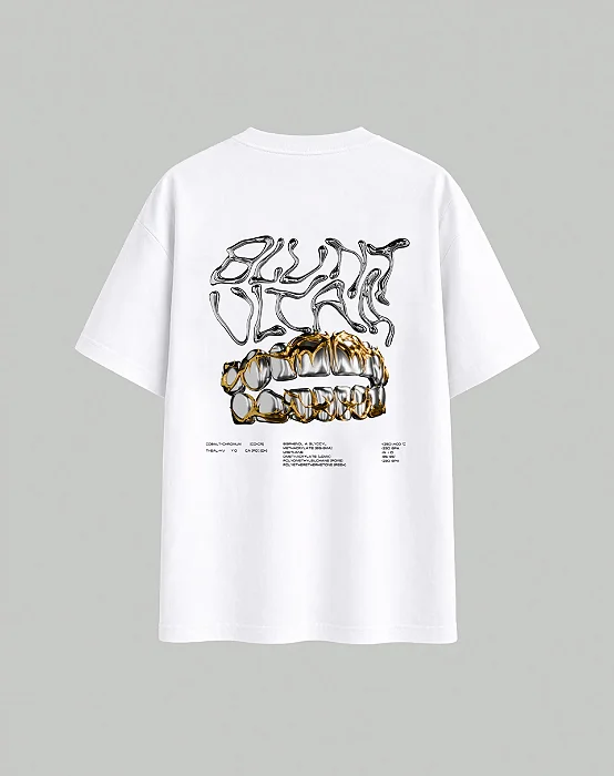 CAMISETA BLUNT PLUS SIZE GRILLZ BRANCO