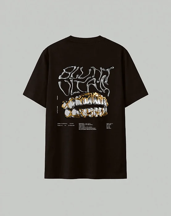 CAMISETA BLUNT PLUS SIZE GRILLZ MARROM