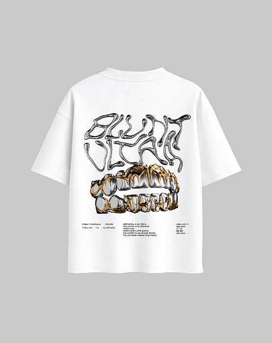 CAMISETA BLUNT BOXY GRILLZ BRANCO