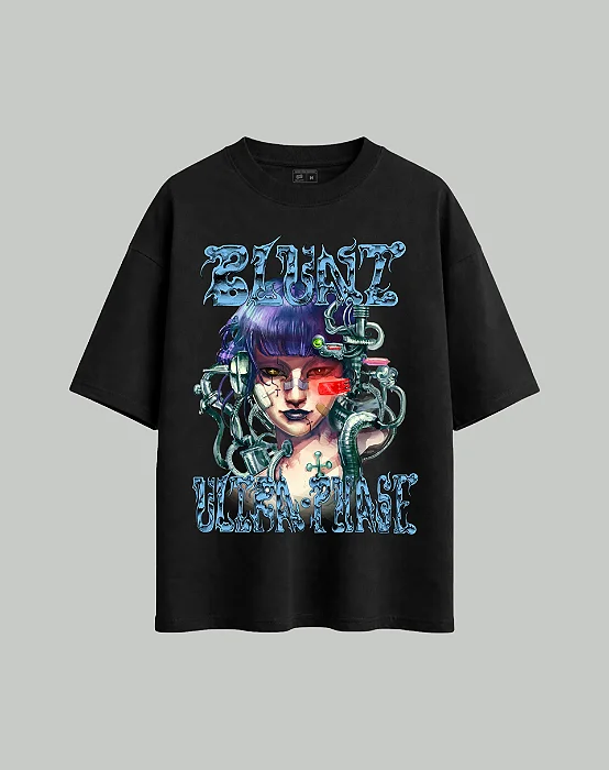 CAMISETA BLUNT OVERSIZED CIRCUITA PRETO