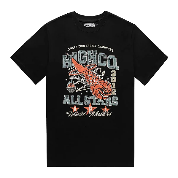 CAMISETA HIGH TEE BASKETBALL BLACK