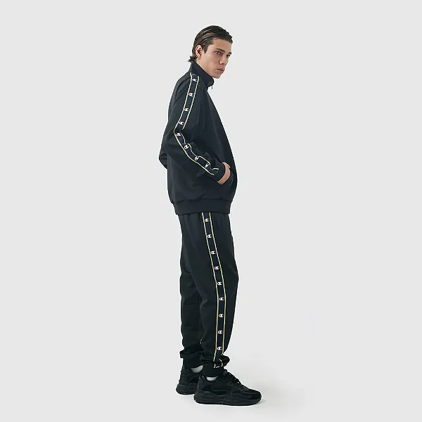 CHAMPION ACTIVE TRACKSUIT C TAPE MINI SCRIPT LOGO PRETO