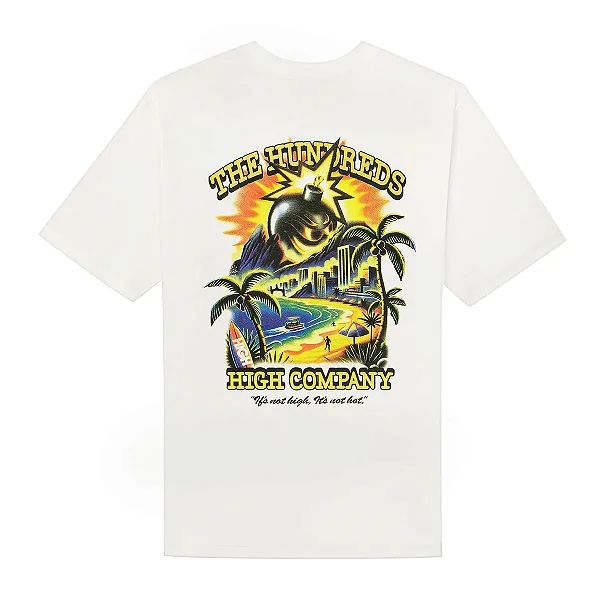 CAMISETA HIGH ADAM BOMB BEACH TEE WASHED WHITE