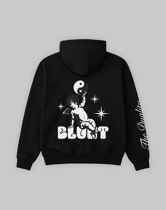 MOLETOM CANGURU BLUNT DUALITY PRETO