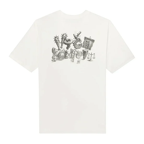 CAMISETA HIGH TEE CRAZY LETTER WHITE