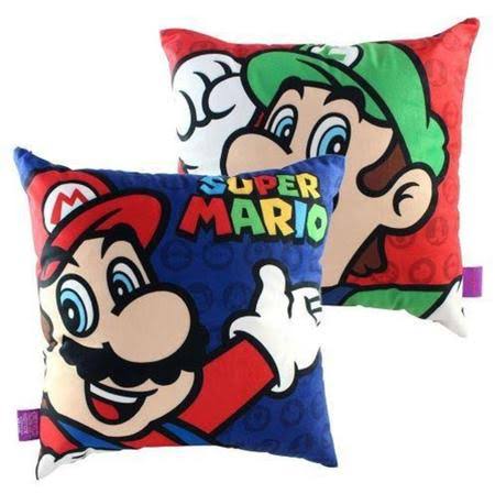 Almofada fibra Veludo Super Mário 40 X 40 cm