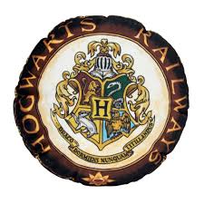 Almofada Hogwarts Rallways fibra formato redonda